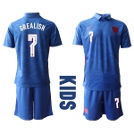 2021 European Cup England away Youth 7 soccer jerseys