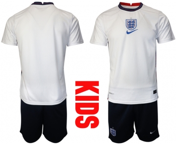 2021 European Cup England home Youth white soccer jerseys