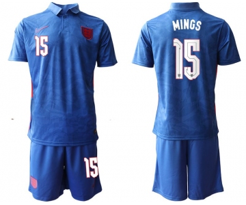 Men 2020-2021 European Cup England away blue 15 Nike Soccer Jersey