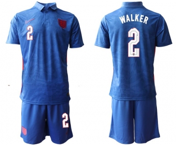 Men 2020-2021 European Cup England away blue 2 Nike Soccer Jersey