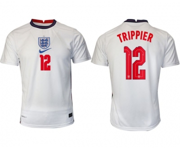 Men 2020-2021 European Cup England home aaa version white 12 Nike Soccer Jersey