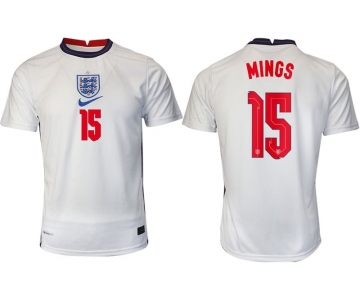Men 2020-2021 European Cup England home aaa version white 15 Nike Soccer Jersey