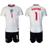Men 2020-2021 European Cup England home white 1 Nike Soccer Jersey