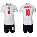 Men 2020-2021 European Cup England home white 10 Nike Soccer Jersey