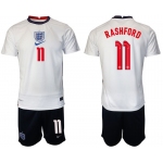 Men 2020-2021 European Cup England home white 11 Nike Soccer Jersey