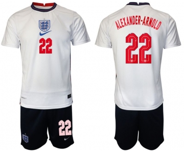 Men 2020-2021 European Cup England home white 22 Nike Soccer Jersey