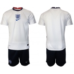 Men 2020-2021 European Cup England home white blank Nike Soccer Jersey