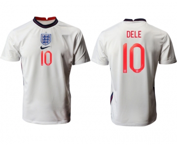 Men 2021 Europe England home AAA version 10 white soccer jerseys