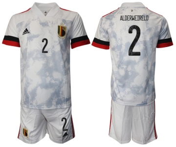 Men 2021 European Cup Belgium away white 2 Soccer Jersey