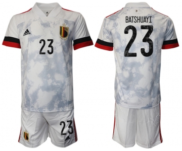 Men 2021 European Cup Belgium away white 23 Soccer Jersey