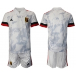 Men 2021 European Cup Belgium away white Soccer Jersey