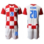 Men 2020-2021 European Cup Croatia home red 20 Nike Soccer Jersey