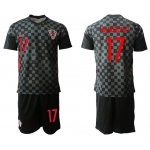 Men 2021 European Cup Croatia black away 17 Soccer Jerseys