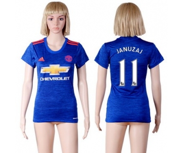 2016-17 Manchester United #11 JANUZAJ Away Soccer Women's Red AAA+ Shirt