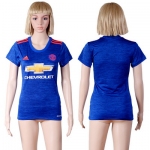2016-17 Manchester United Blank or Custom Away Soccer Women's Blue AAA+ Shirt