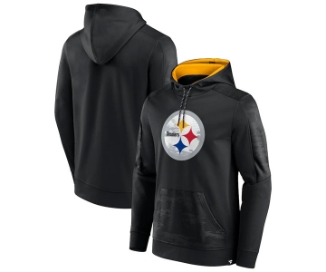 Men's Pittsburgh Steelers Black On The Ball Pullover Hoodie