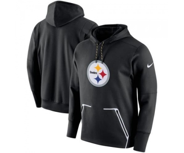 Men's Pittsburgh Steelers Nike Black Champ Drive Vapor Speed Pullover Hoodie