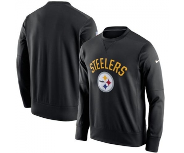 Men's Pittsburgh Steelers Nike Black Sideline Circuit Performance Sweatshirt