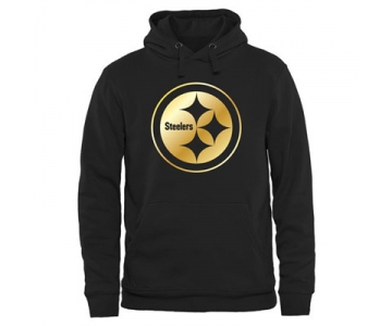 NFL Pittsburgh Steelers Men's Pro Line Black Gold Collection Pullover Hoodies Hoody