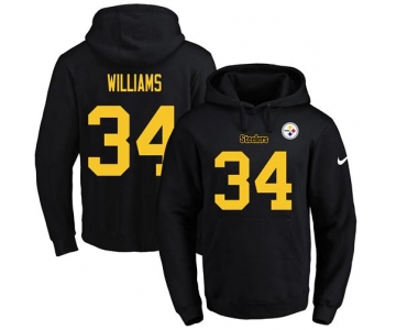 Nike Steelers #34 DeAngelo Williams Black(Gold No.) Name & Number Pullover NFL Hoodie