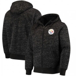 Pittsburgh Steelers G-III Sports by Carl Banks Discovery Sherpa Full-Zip Jacket - Heathered Black