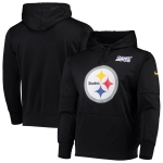 Pittsburgh Steelers Nike NFL 100 Primary Logo Circuit Performance Pullover Hoodie Black