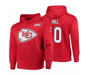 Kansas City Chiefs #10 Tyreek Hill Nike NFL 100 Primary Logo Circuit Name & Number Pullover Hoodie Red