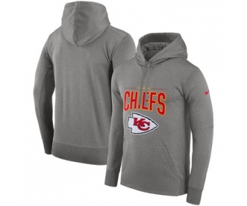 Kansas City Chiefs Nike Sideline Property of Performance Pullover Hoodie Gray
