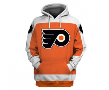 Men's Philadelphia Flyers Orange All Stitched Hooded Sweatshirt