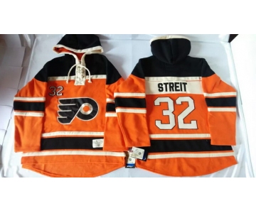 Old Time Hockey Philadelphia Flyers #32 Mark Streit 2012 Winter Classic Orange Hoodie