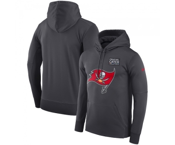 Men's Tampa Bay Buccaneers Nike Anthracite Crucial Catch Performance Pullover Hoodie