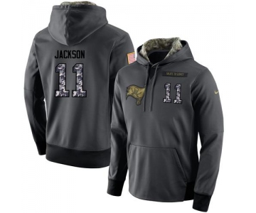 NFL Men's Nike Tampa Bay Buccaneers #11 DeSean Jackson Stitched Black Anthracite Salute to Service Player Performance Hoodie