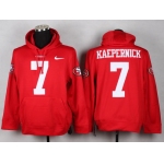 Nike San Francisco 49ers #7 Colin Kaepernick Red Hoodie