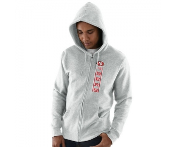 San Francisco 49ers Hook and Ladder Full-Zip Hoodie - Heathered Gray