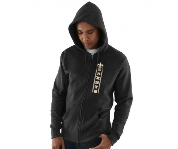 New Orleans Saints Hook and Ladder Full-Zip Hoodie - Black