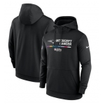 Men's New England Patriots 2022 Black Crucial Catch Therma Performance Pullover Hoodie