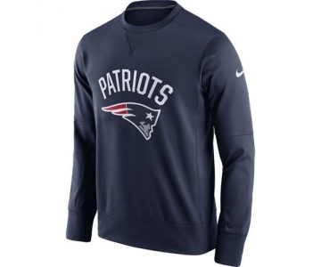 Men's New England Patriots Nike Navy Sideline Circuit Performance Sweatshirt