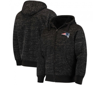 New England Patriots G-III Sports by Carl Banks Discovery Sherpa Full-Zip Jacket - Heathered Black