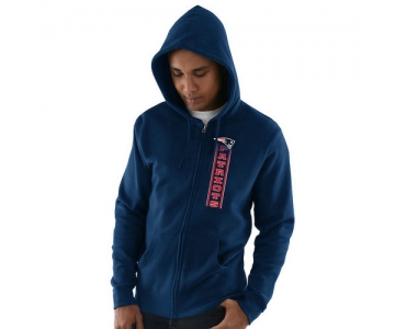 New England Patriots Hook and Ladder Full-Zip Hoodie - Navy