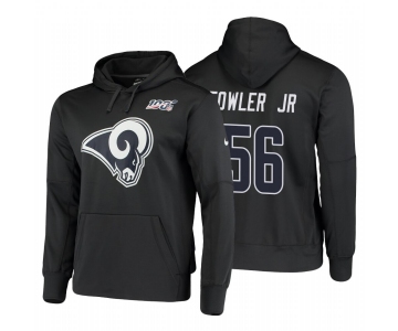 Los Angeles Rams #56 Dante Fowler Jr. Nike NFL 100 Primary Logo Circuit Name & Number Pullover Hoodie Charcoal