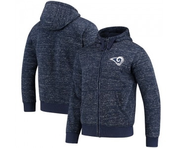 Men's Los Angeles Rams G-III Sports by Carl Banks Heathered Navy Discovery Sherpa Full-Zip Jacket