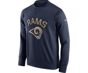 Men's Los Angeles Rams Nike Navy Sideline Circuit Performance Sweatshirt