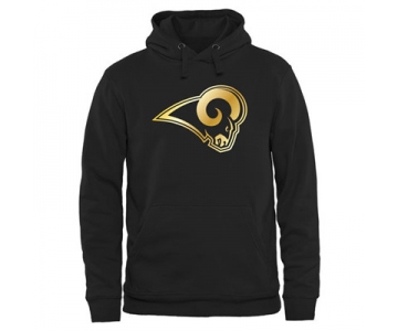 NFL St. Louis Rams Men's Pro Line Black Gold Collection Pullover Hoodies Hoody