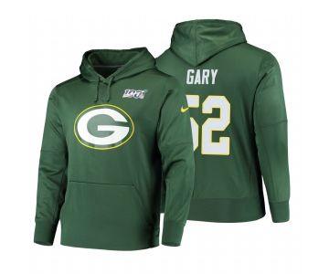 Green Bay Packers #52 Rashan Gary Nike NFL 100 Primary Logo Circuit Name & Number Pullover Hoodie Green