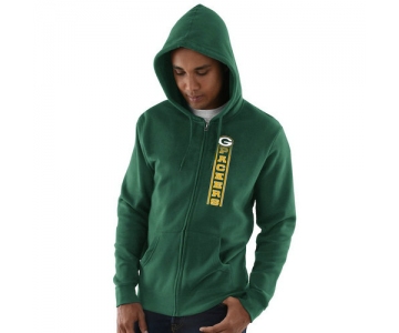 Green Bay Packers Hook and Ladder Full-Zip Hoodie - Green