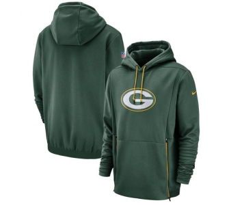 Green Bay Packers Nike Sideline Performance Player Pullover Hoodie Green