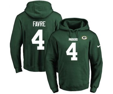 Nike Packers #4 Brett Favre Green Name & Number Pullover NFL Hoodie