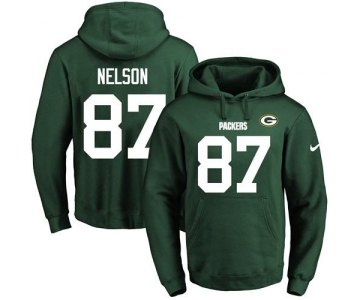 Nike Packers #87 Jordy Nelson Green Name & Number Pullover NFL Hoodie