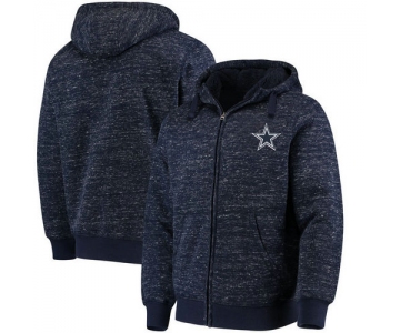 Dallas Cowboys G-III Sports by Carl Banks Discovery Sherpa Full-Zip Jacket - Heathered Navy