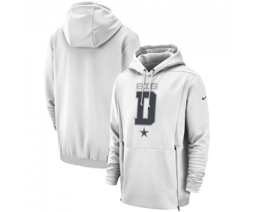 Dallas Cowboys Nike Sideline Local Lockup Pullover Performance Hoodie White